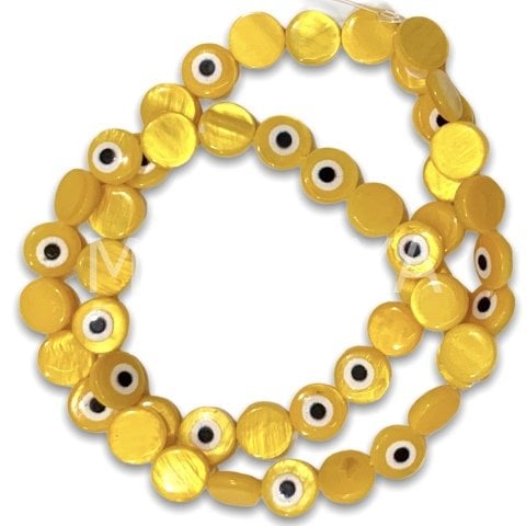 8mm. SARI NAZAR SEDEF DİZİ