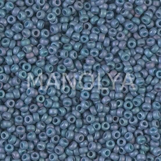 11-92030 MİYUKİ SEEDBEADS FANCY FROSTED PALE BLUE LILAC