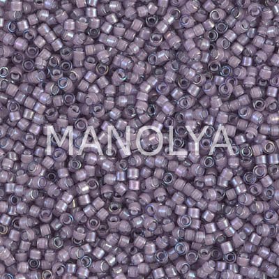 DB1789-MIYUKI DELICA 11/0 WHITE LINED AMETHYST