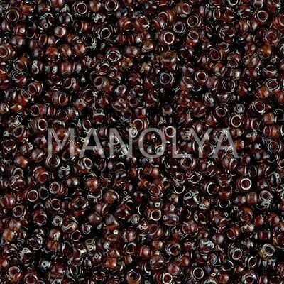 11-94502 MIYUKI SEEDBEADS TRANSPARENT PICASSO AMBER