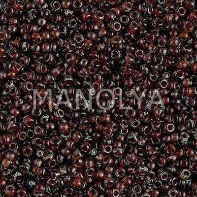 11-94502 MIYUKI SEEDBEADS TRANSPARENT PICASSO AMBER
