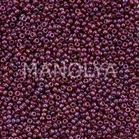 11-9313 MIYUKI SEEDBEADS CRANBERRY GOLD LUSTER