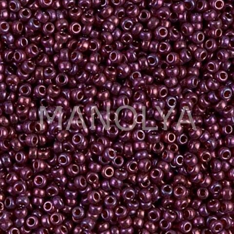 11-9313 MIYUKI SEEDBEADS CRANBERRY GOLD LUSTER