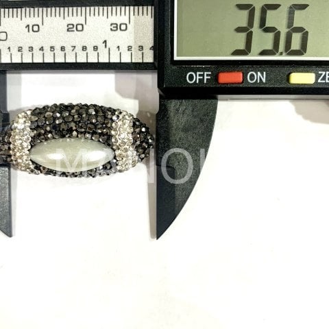 3,7cm. ZİRKON KAPLAMALI SEDEF BONCUK