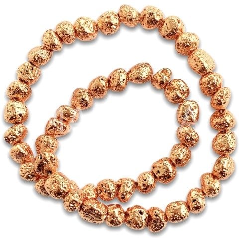 8mm. ROSE LAV HEMATİT DİZİ