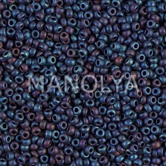 11-92018 MIYUKI SEEDBEADS MATTE METALLIC PURPLE IRIS