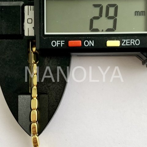 3x5mm. GOLD ARPA HEMATİT DİZİ