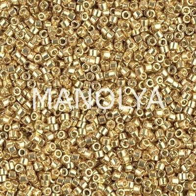 DB1832-MIYUKI 11/0 DELICA DURACOAT GLVN GOLD