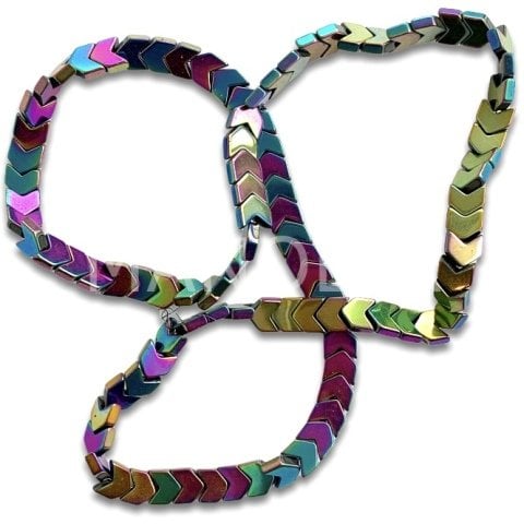 6x4mm. LASER COLOR OK HEMATİT DİZİ