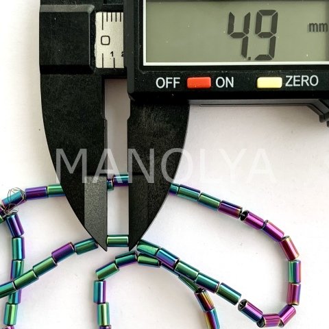 3x5mm. LASER COLOR SİLİNDİR HEMATİT