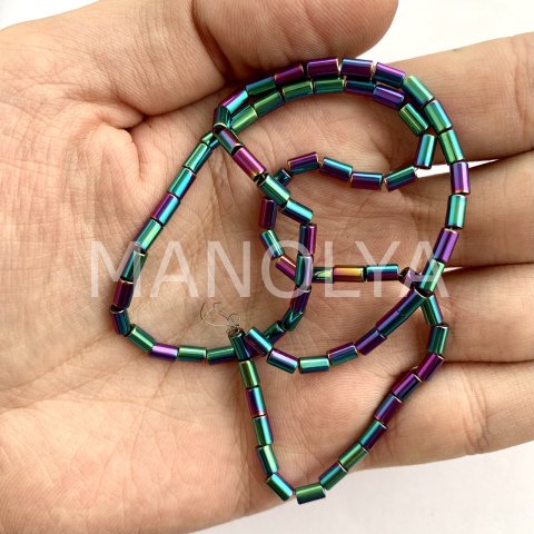 3x5mm. LASER COLOR SİLİNDİR HEMATİT