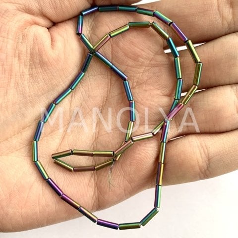 8x2mm. LASER COLOR SİLİNDİR HEMATİT
