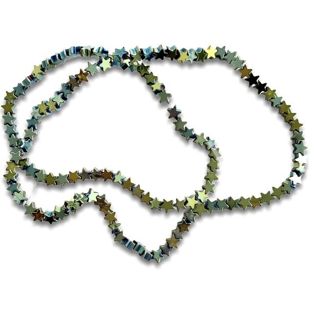 4mm. YEŞİL YILDIZ HEMATİT DİZİ