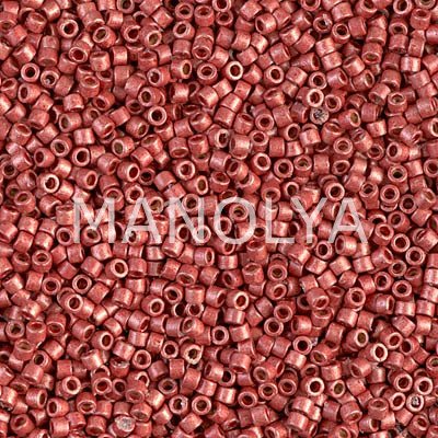 DB1838F-MIYUKI 11/0 DELICA DURACOAT GLVNZD MTT BERRY