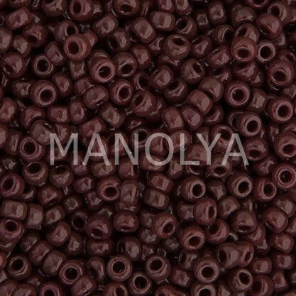 11-9419 MIYUKI SEEDBEADS OPAQUE CHOCOLATE BROWN
