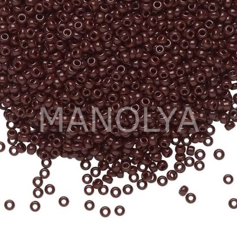 11-9419 MIYUKI SEEDBEADS OPAQUE CHOCOLATE BROWN