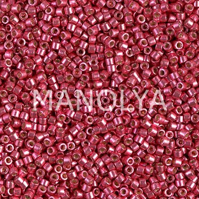 DB1841-MIYUKI 11/0 DELICA DURACOAT GLVNLT CRANBERRY
