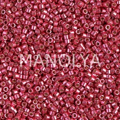 DB1841-MIYUKI 11/0 DELICA DURACOAT GLVNLT CRANBERRY