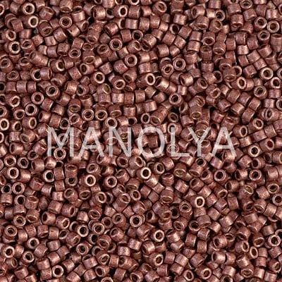 DB1842F-MIYUKI 11/0 DELICA DURACOAT GLVNZD MTT DK CRANBERRY