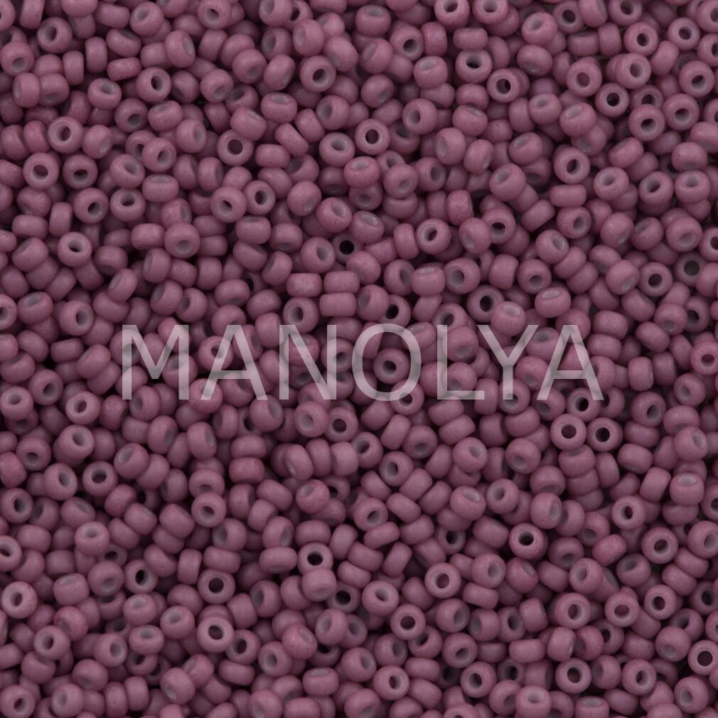11-92046 MIYUKI SEEDBEADS OPAQUE MATTE DYED OLD ROSE