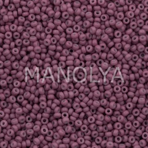 11-92046 MIYUKI SEEDBEADS OPAQUE MATTE DYED OLD ROSE
