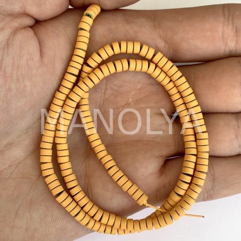 4mm. MAT SARI HEMATİT DİZİ