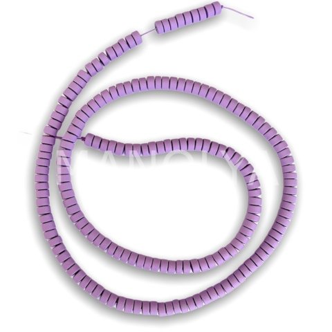 4mm. MAT LİLA HEMATİT DİZİ