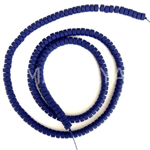4mm. MAT LACİVERT HEMATİT DİZİ