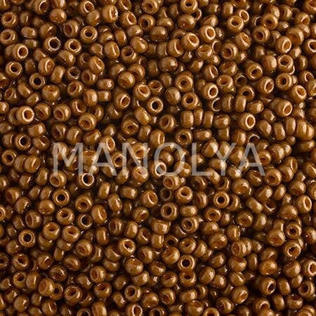 11-94492 MIYUKI SEEDBEADS DURACOAT OPAQUE DYED TOPAZ