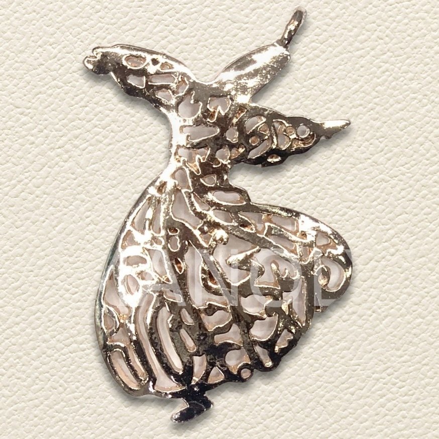 7x4cm. DUA MOTİFLİ SEMAZEN KOLYE UCU