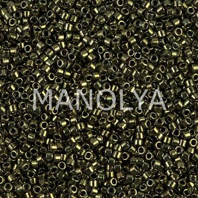 DB011-DELICA BEAD METALLIC OLIVE
