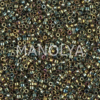 DB024-DELICA BEAD METALLIC GREEN
