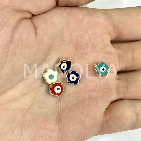 8mm. KÜÇÜK MİNELİ ÇİÇEK NAZAR BOCUĞU