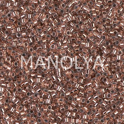 DB037-DELICA BD COPPER LINED CRYSTAL