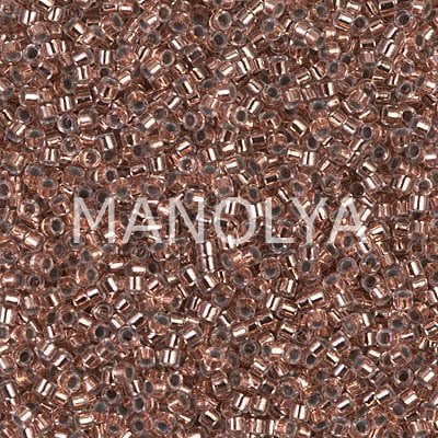 DB037-DELICA BD COPPER LINED CRYSTAL