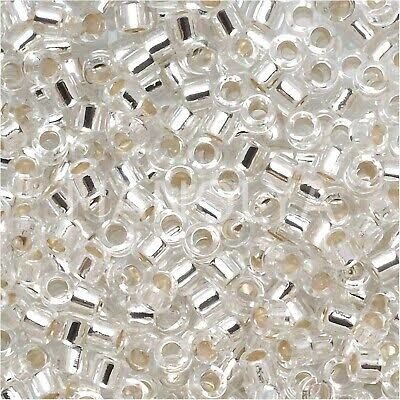 DB041-DELICA BD SILVER LINED CRYSTAL