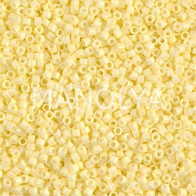 DB2101-MIYUKI 11/0 DELICA DURACOAT OPQ LT LEMON ICE