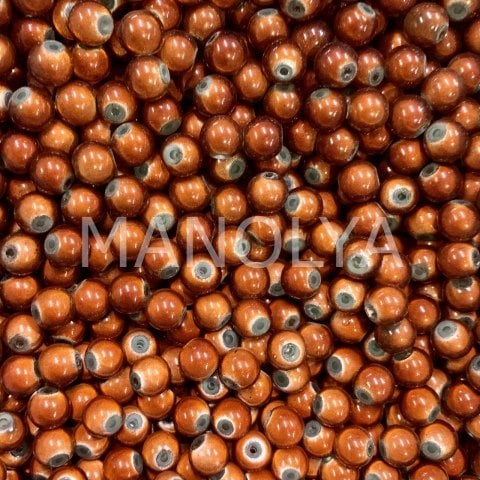 7mm. PARLAK KOYU TURUNCU TOP 50gr.