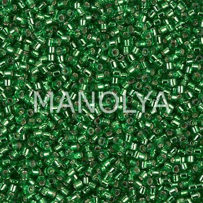 DB046-DELICA BD SILVER LINED LTGREEN