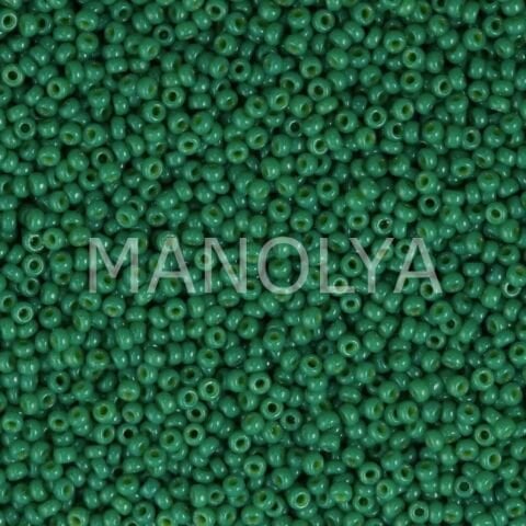 11-94477 MIYUKI SEEDBEADS DURACOAT OPAQUE DYED DEEP GREEN