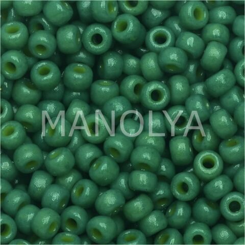 11-94477 MIYUKI SEEDBEADS DURACOAT OPAQUE DYED DEEP GREEN