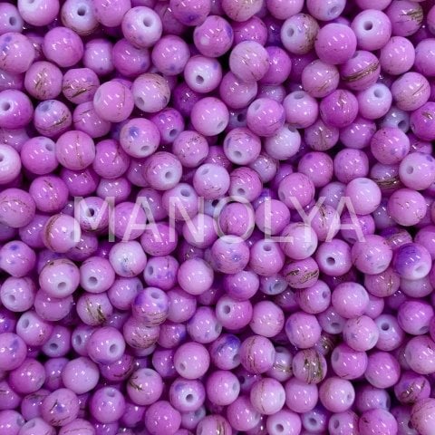 6mm. BENEKLİ FUŞYA TOP 50gr