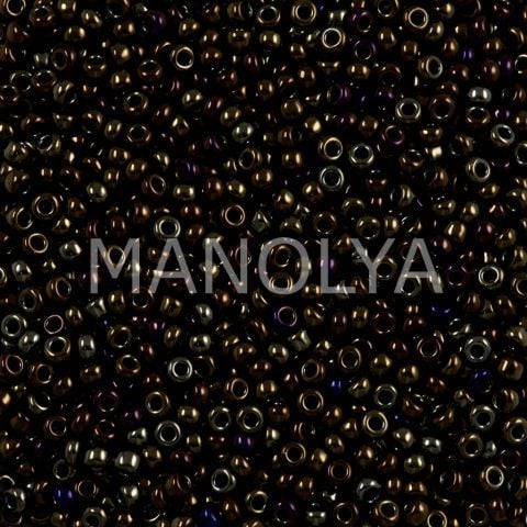11-9458 MIYUKI SEEDBEADS METALLIC BROWN IRIS