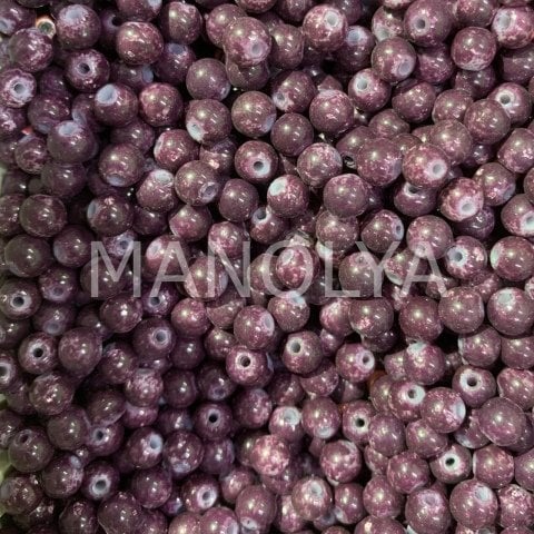 6mm. BENEKLİ KOYU MOR TOP 50gr.