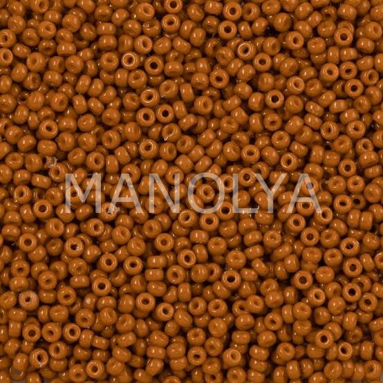 11-94458 MIYUKI SEEDBEADS DURACOAT OPAQUE DYED RED BROWN