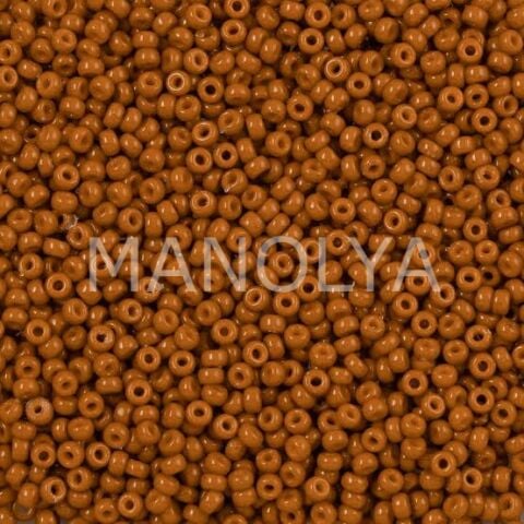 11-94458 MIYUKI SEEDBEADS DURACOAT OPAQUE DYED RED BROWN
