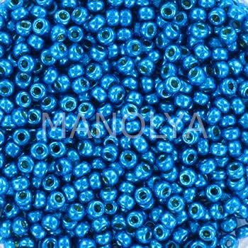 11-95114 MIYUKI SEEDBEADS DURACOAT GALVANIZED DARK CAPRI BLUE
