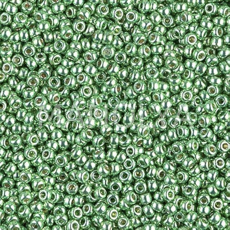 11-94214 MIYUKI SEEDBEADS DURACOAT GALVANIZED DARK MINT GREEN