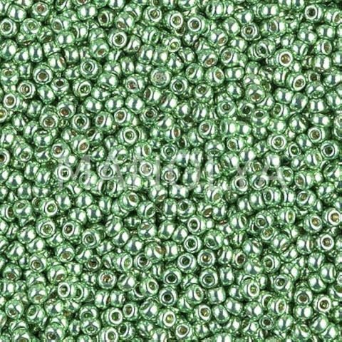 11-94214 MIYUKI SEEDBEADS DURACOAT GALVANIZED DARK MINT GREEN