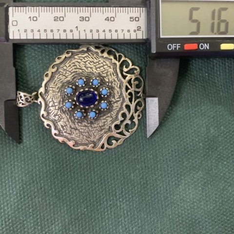 5,2cm. MİNELİ ANTİK KOLYE UCU